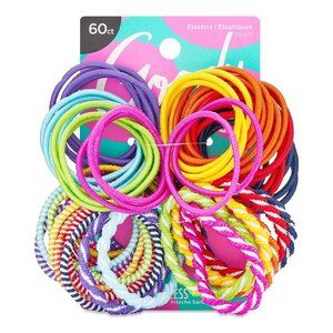 Goody Ouchless Elastic Hair Ties In Brights and Pastels